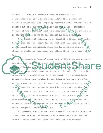 General Principles of Criminal Law