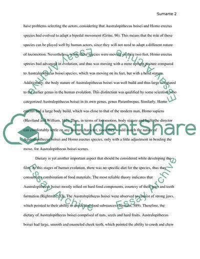 Anthropology: A film for Australopithecus boisei and Homo erectus