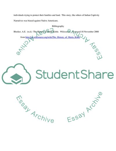 The History of Maria Kittle