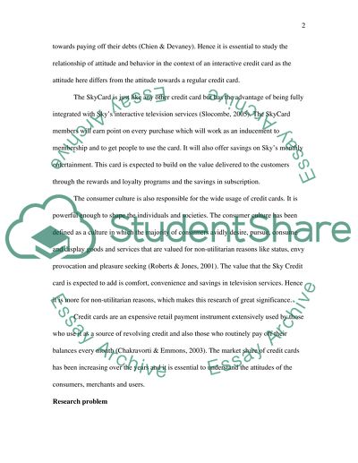 The concept of sky credit card