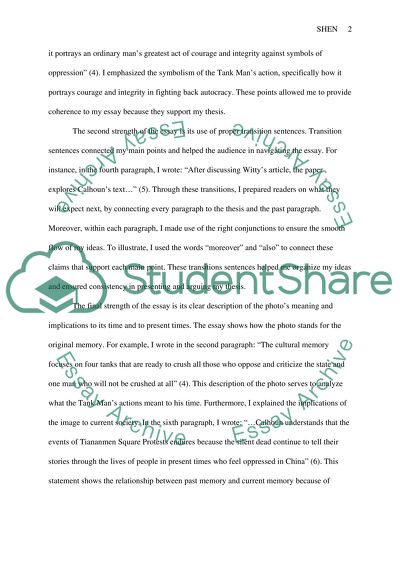 Strengths and Weaknesses of the Essay Titled The 1989 Tiananmen Square Protests