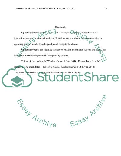 Discussion 1,2 and 3 for cis classes