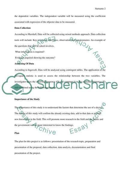 What factors determines use of a certain device