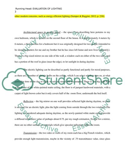 Evaluation of the Visual Environment