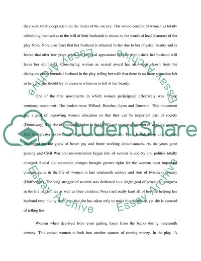 The Inferiority between Man and Women in the Late 1800s