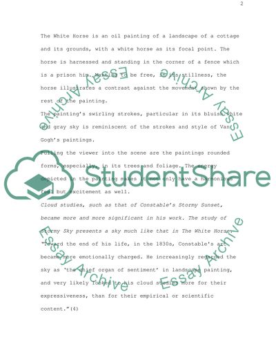 Constable and Van Gogh Exhibits