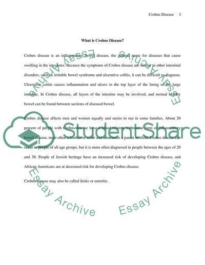 Crohns Disease - Diagnosis, Manifestations, and Treatment