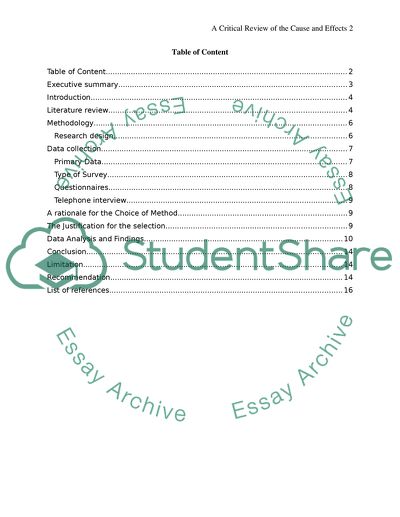 The Cause and Effect of Employee Turnover in the First Six Months of Employment at ABC