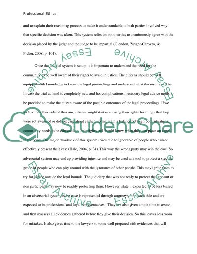 Summary of a Professional Ethics Article