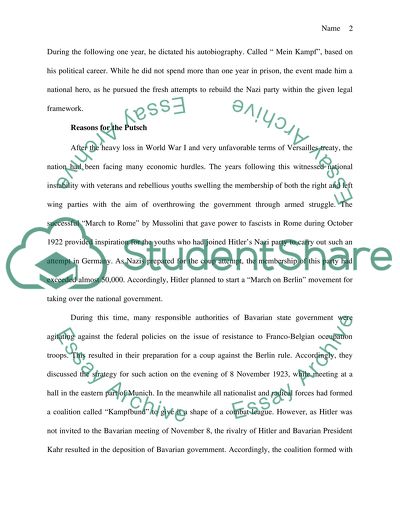 Hitler and the Munich Beer Hall Putsch (1923)