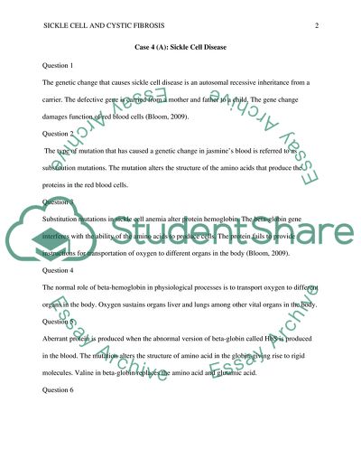 Sickle Cell Disease and Cystic Fibrosis