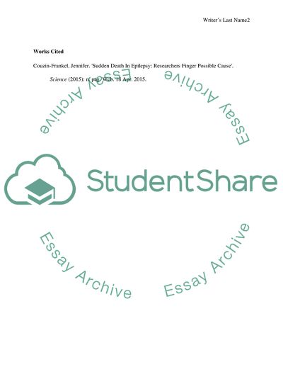 Sudden Death In Epilepsy: Researchers Finger Possible Cause by Couzin-Frankel