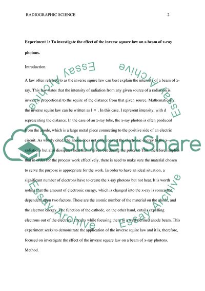 Radiographic Science