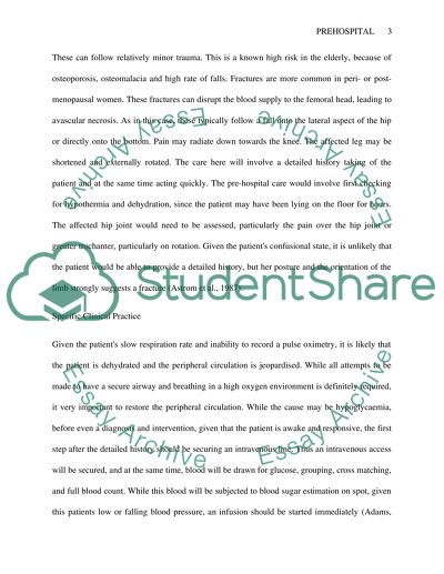 Dealing with Fractured Neck of Femur Injuries in the Pre-Hospital Setting