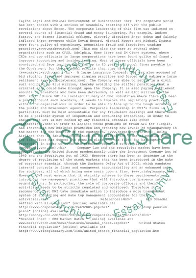 The Legal and Ethical Environment of Business