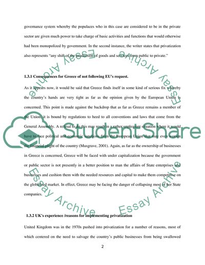 Public Versus Private Ownership