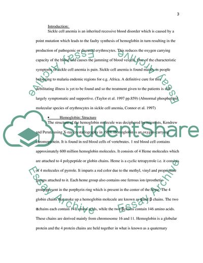 Molecular Biology of Sickle Cell Anemia