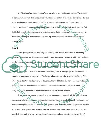 ohio state university application essay