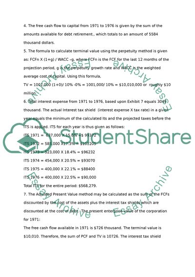 Sources of Financing and Adjusted Present Value Method