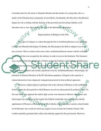 Romero (1989) - Religion film analysis