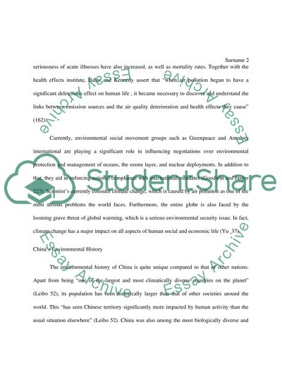 The different factors and effects of Air Pollution policies between China and UK
