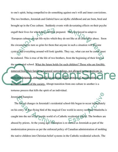 Comparing Two Brothers in Kiss of the Fur Queen