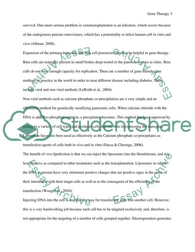 &quot;An exploration of genes, inheritance and gene therapy for diabetes&quot;