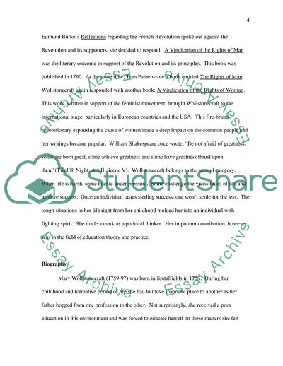 Mary Wollstonecraft on Education