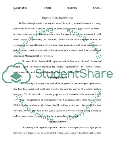 Moving to the Electronic Health Record