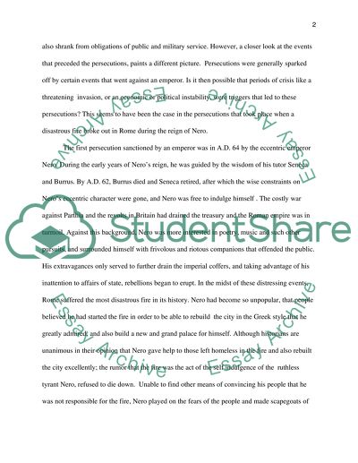 Roman Persecutions of Christians