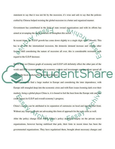 China. Economic Analysis