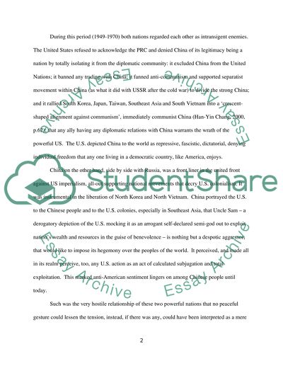 Relationship between China and the US