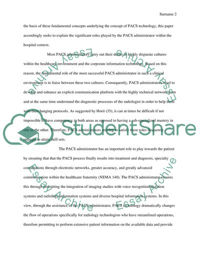 The Role of the PACS Administrator in the Hospital