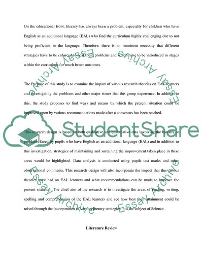 Sustaining and Maintaining Literacy Strategies in a Whole School Environment