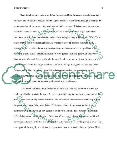 Traditional Narrative Structures in Pulp Fiction