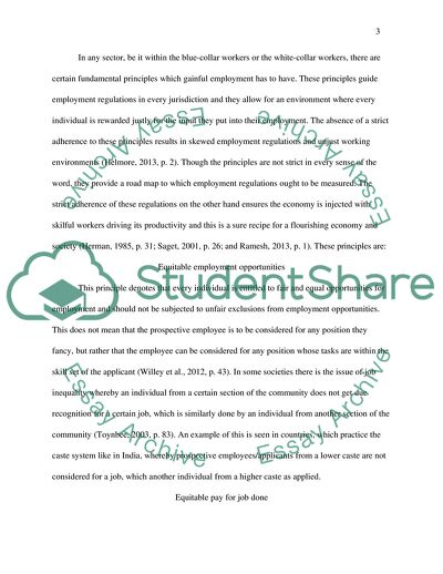 Comparative Employment Law and Equitable Employment Opportunities