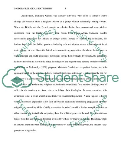 Modern Religious Extremism