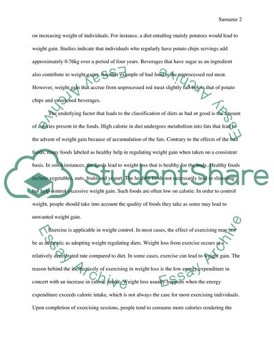 Proper Diet is a Better Means to Losing Weight than Physical Exercise