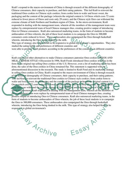 Krafts Marketing and Sales Strategy