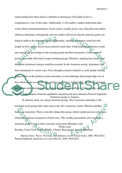 Understanding Dominance and Dominant Groups