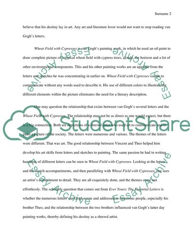 Wheat Field with Cypresses