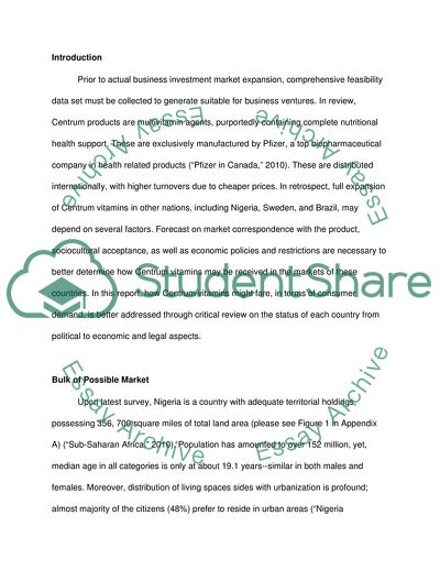 Report on Market Compatibility