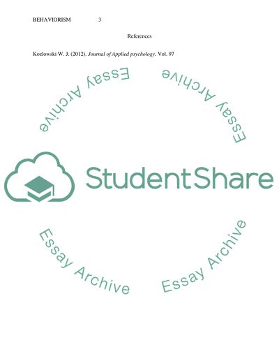 Behaviorism and the Unconditional Stimulus