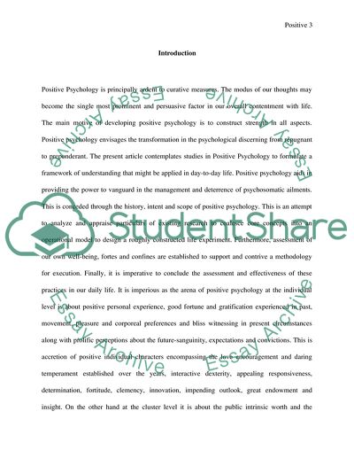 Specifics of Positive Psychology