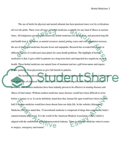 Herbal Medicines V/S Modern Medicinesc