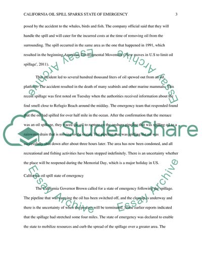 California oil spill sparks state of emergency