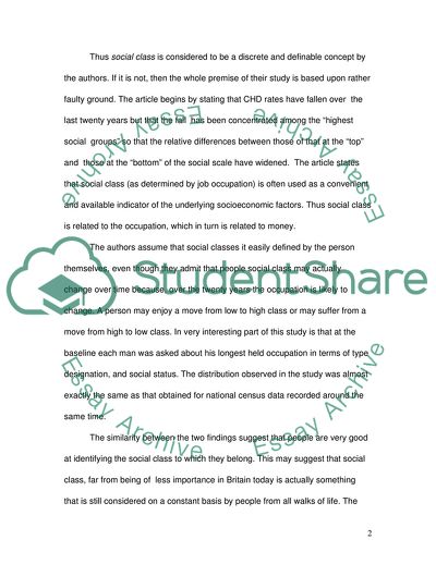 The Classic Divisions between Upper Middle and Lower Class