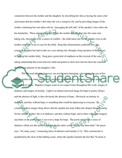 Cathy Songs Poem The Youngest Daughter