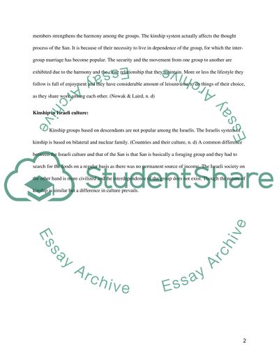 Kinship System and Culture