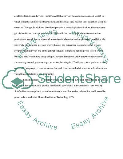 Statement for application to university